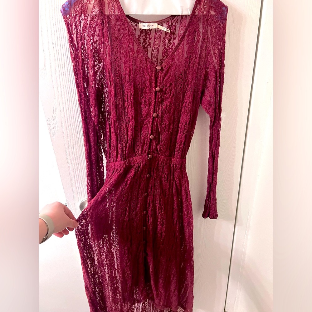 Lace Overlaid Slip Dress